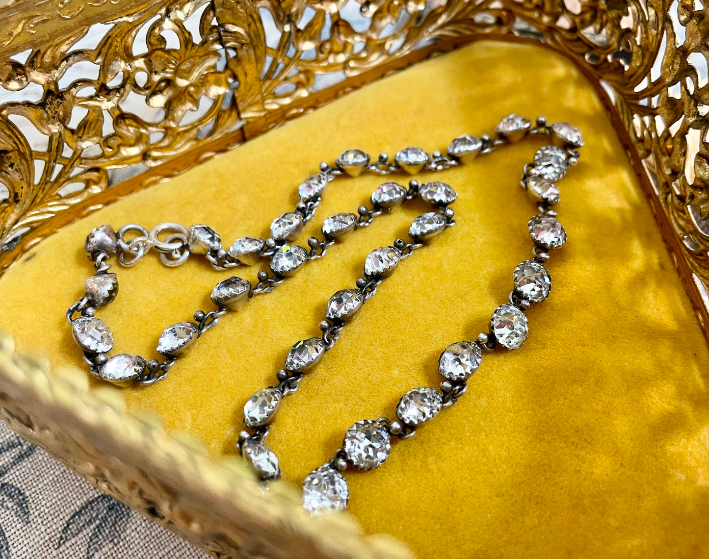 Victorian Diamond Paste Necklace