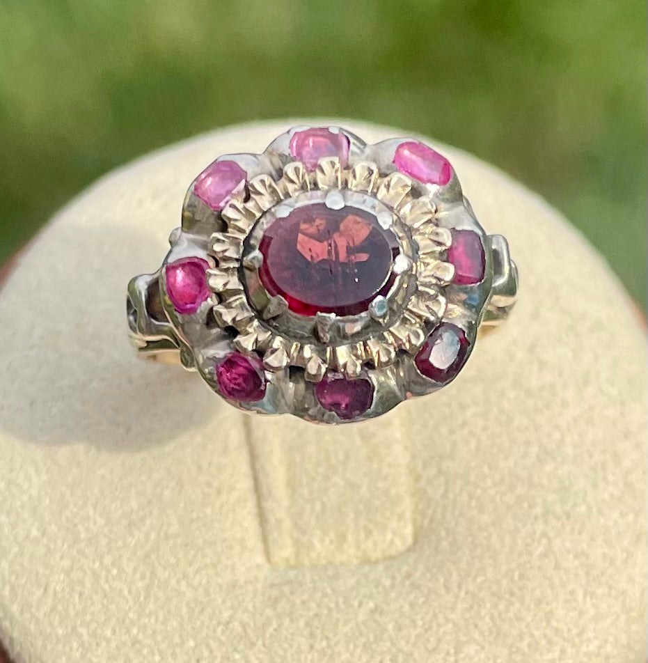 Georgian Garnet Cluster