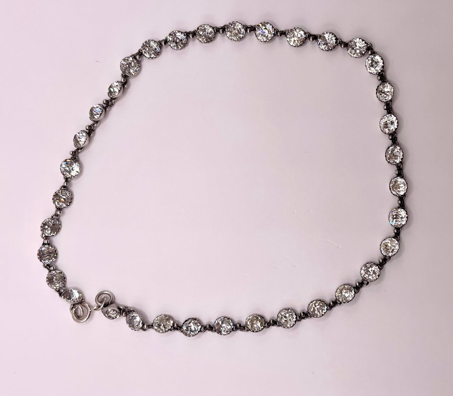 Victorian Diamond Paste Necklace