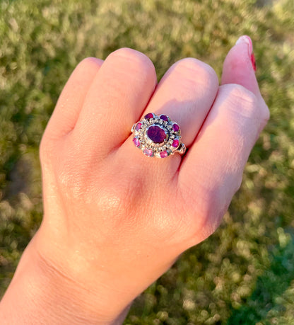 Georgian Garnet Cluster