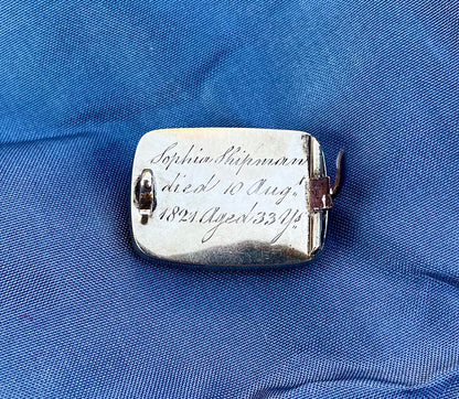 Regency Bicolor Mourning Brooch