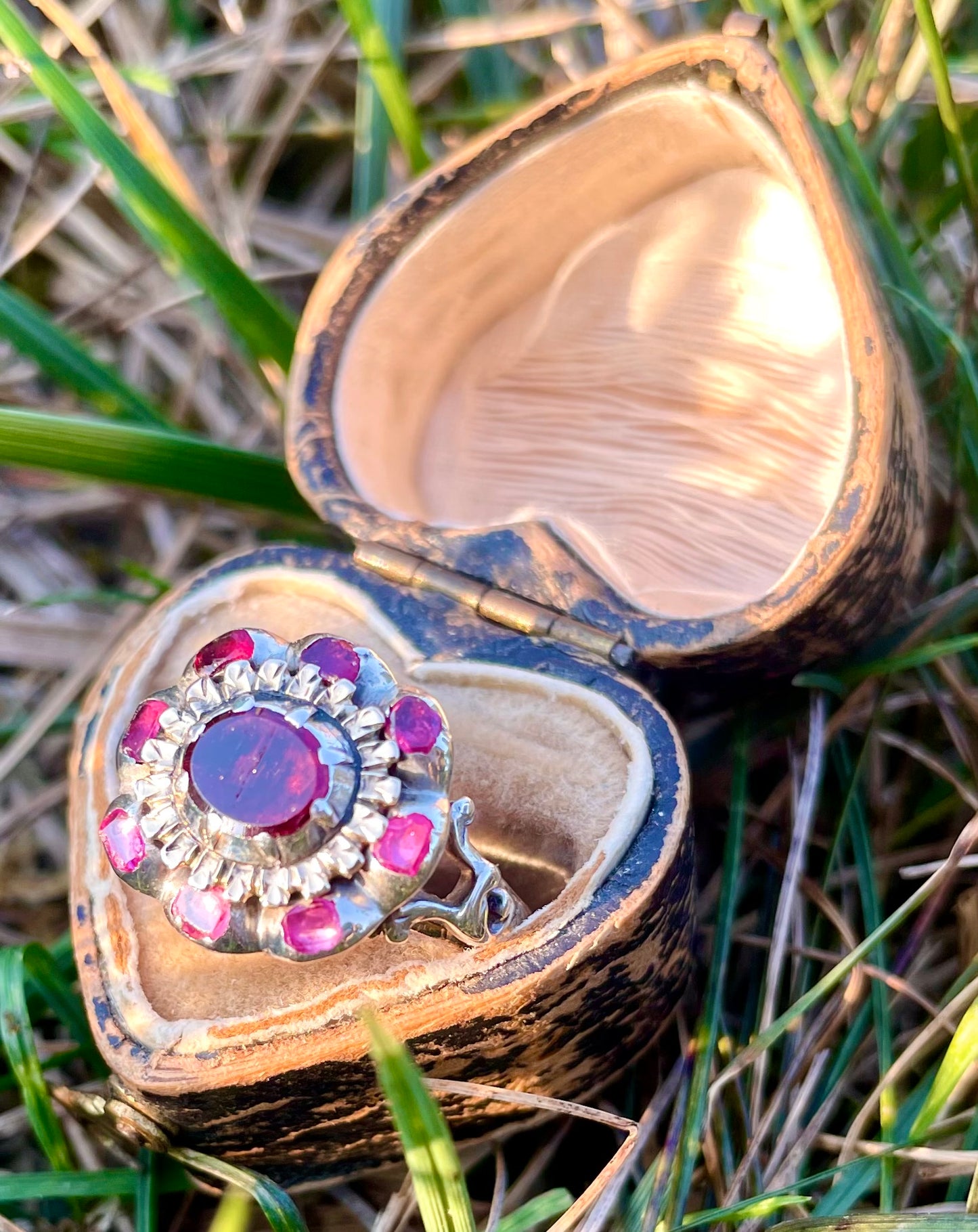 Georgian Garnet Cluster