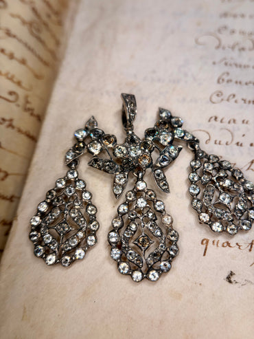 Georgian Girandole Paste Pendant