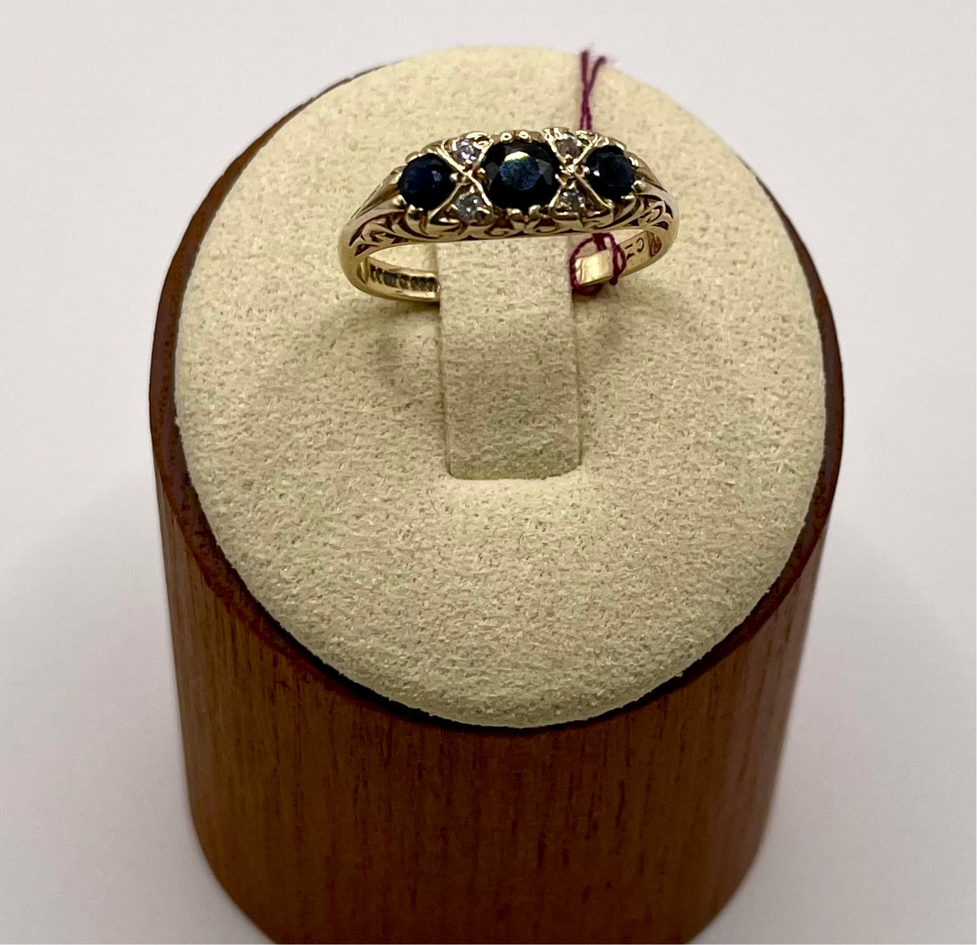 Victorian Sapphire & Diamond Gold Ring