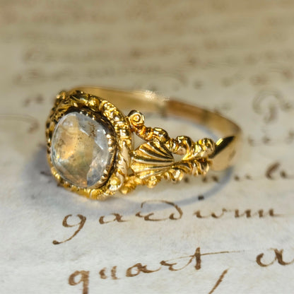 The Georgiana ~ Stunning Georgian Rock Crystal Ring