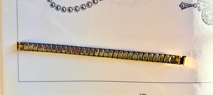 Vintage Gold Plated Woven Pattern Watch Strap