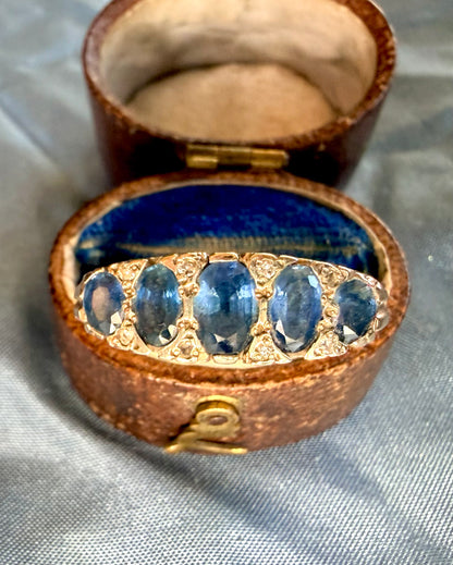 The Marina ~ Sapphire Half Hoop Ring
