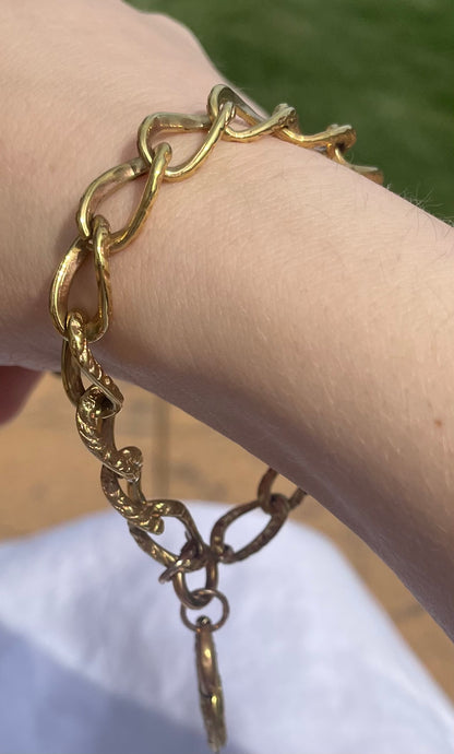 Late 19th/ Early 20th Century Heart Padlock Bracelet