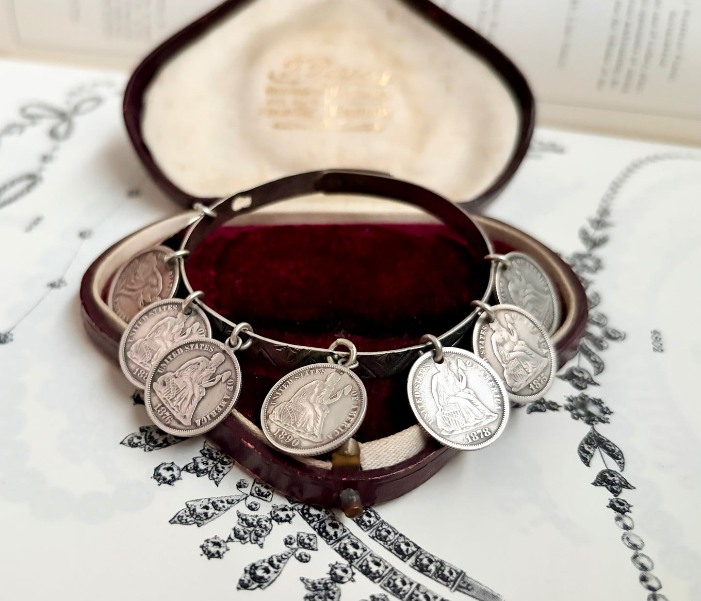 Victorian Love Token Bangle