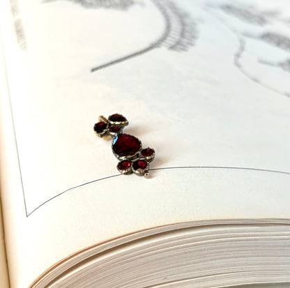 Georgian Flat Cut Foiled Garnet Charm/Pendant