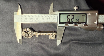 The Silver Key ~ Georgian Foiled Key Brooch