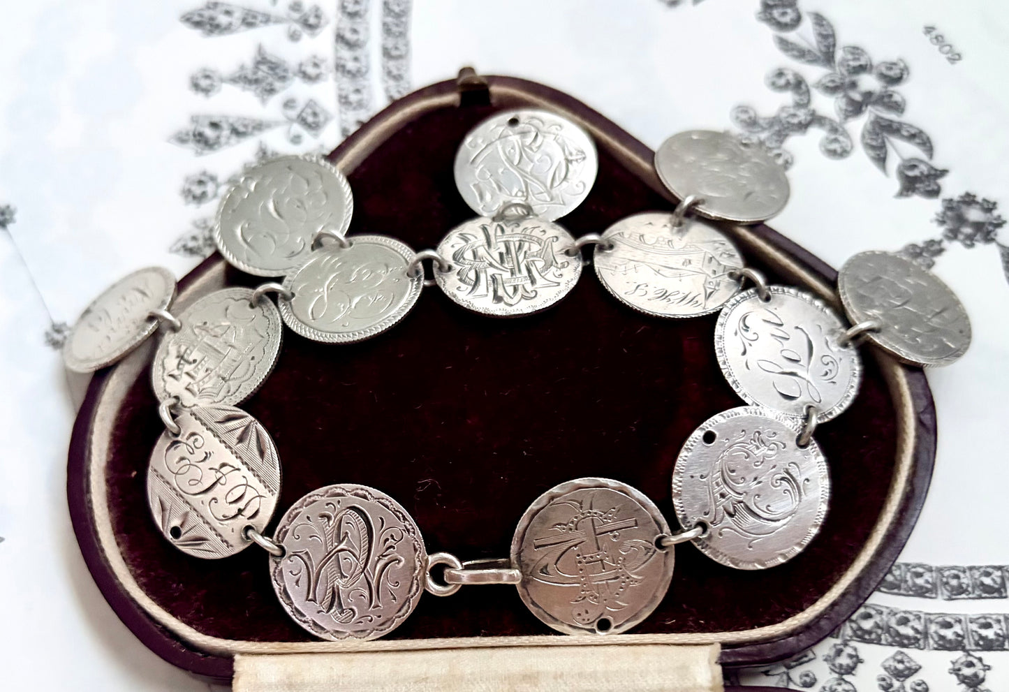 Victorian Love Token Link Bracelet