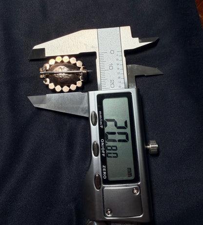 Georgian Oval Amethyst Paste Brooch