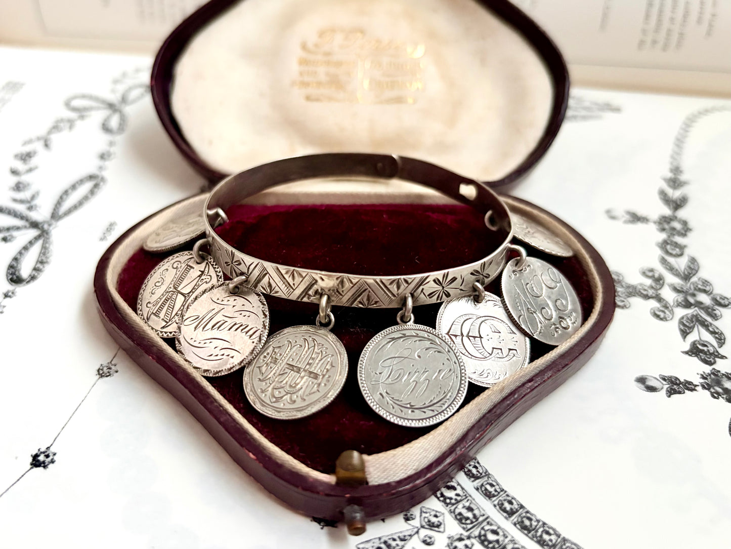 Victorian Love Token Bangle