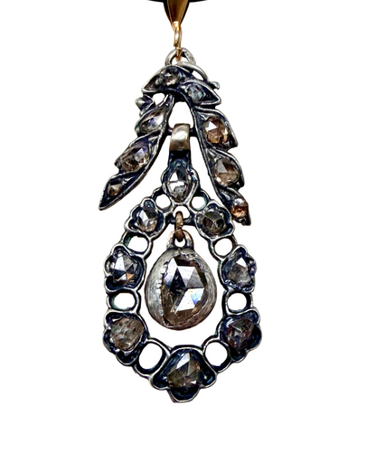 Georgian Rose Cut Diamond Pendant
