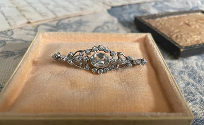 Art Nouveau Paste Brooch