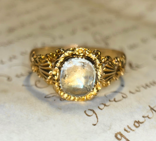 The Georgiana ~ Stunning Georgian Rock Crystal Ring