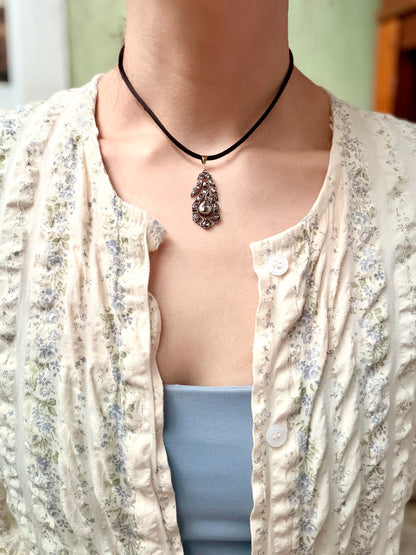 Georgian Rose Cut Diamond Pendant