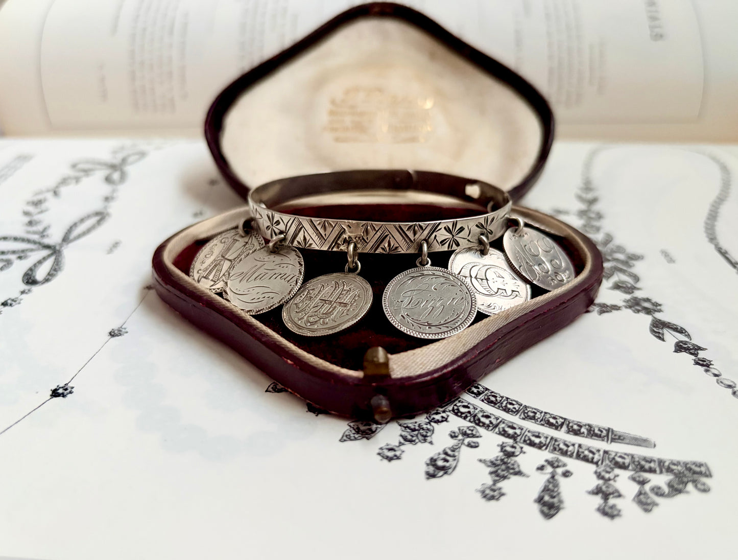 Victorian Love Token Bangle