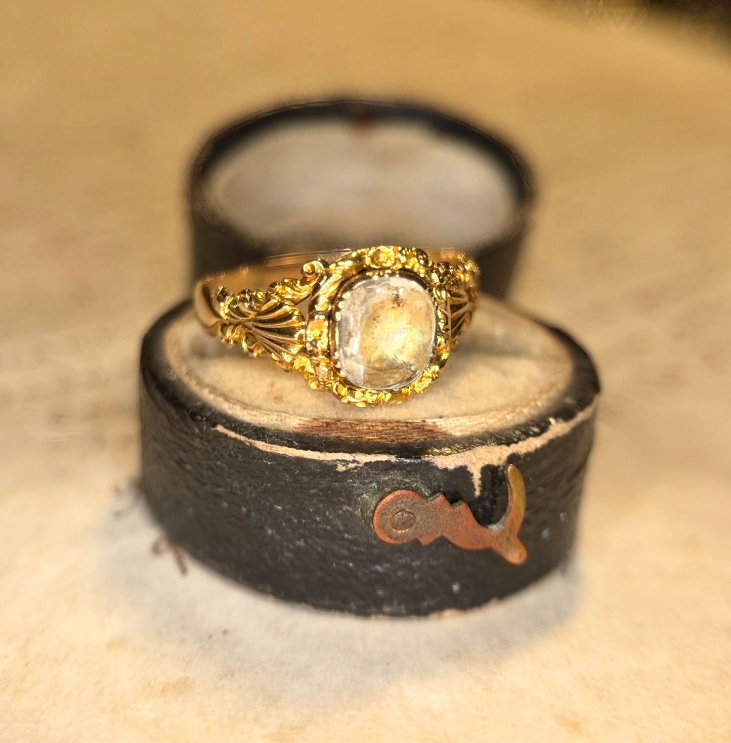 The Georgiana ~ Stunning Georgian Rock Crystal Ring