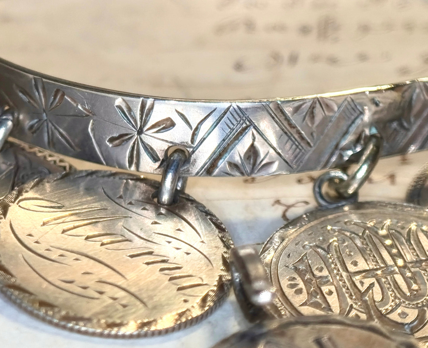 Victorian Love Token Bangle