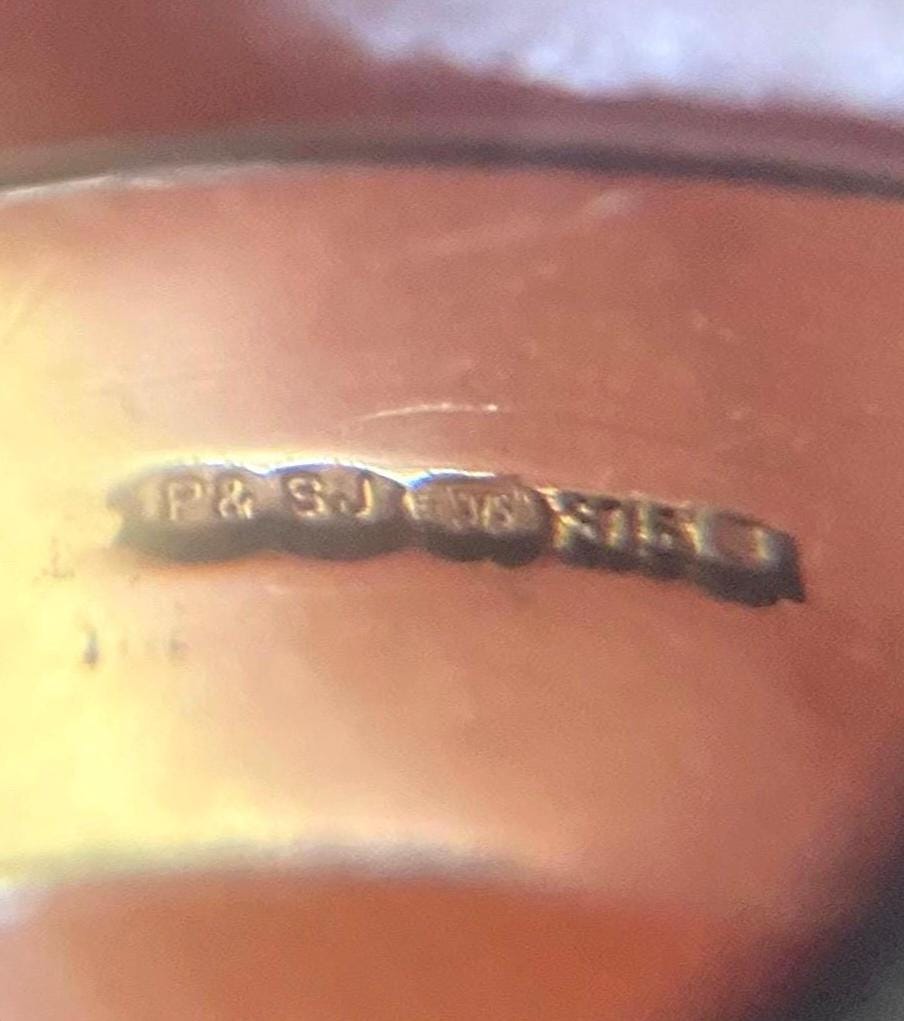 The Marjorie ~ Antique Early-Mid 20th Century 9 Carat Gold Inscribed/Engraved Romantic Buckle Ring