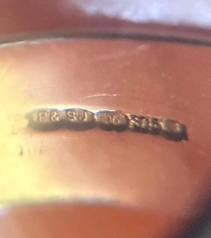 The Marjorie ~ Antique Early-Mid 20th Century 9 Carat Gold Inscribed/Engraved Romantic Buckle Ring