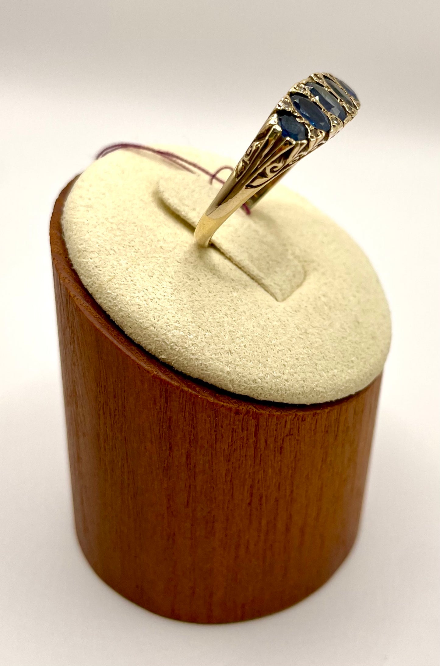 Sapphire Half Hoop Ring