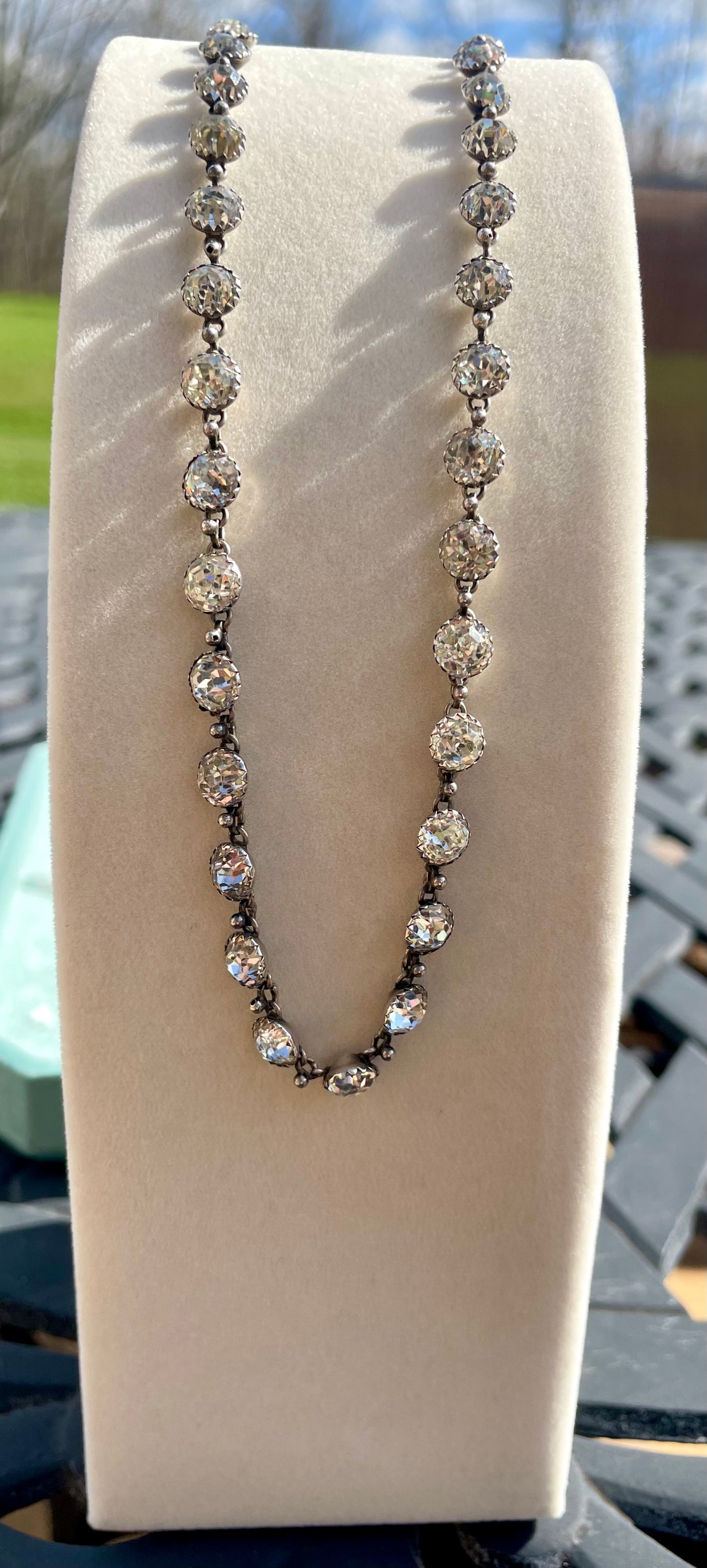 Victorian Diamond Paste Necklace