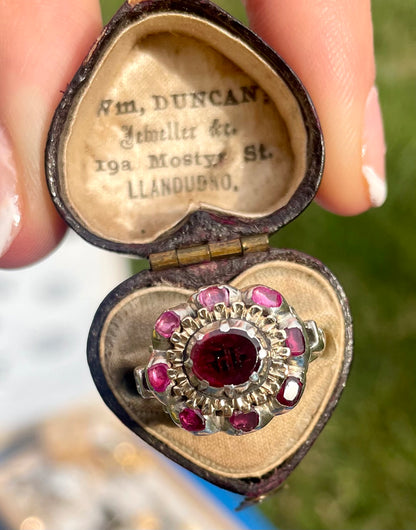 Georgian Garnet Cluster