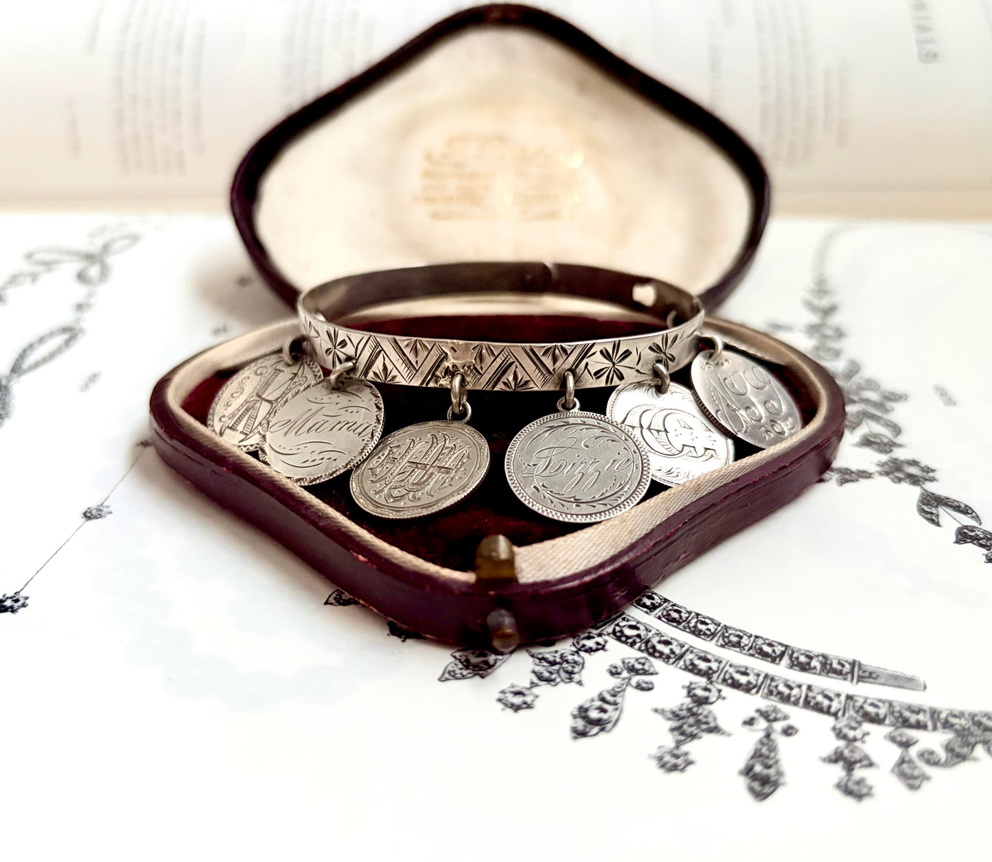 Victorian Love Token Bangle