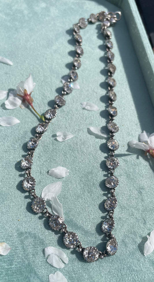 Victorian Diamond Paste Necklace