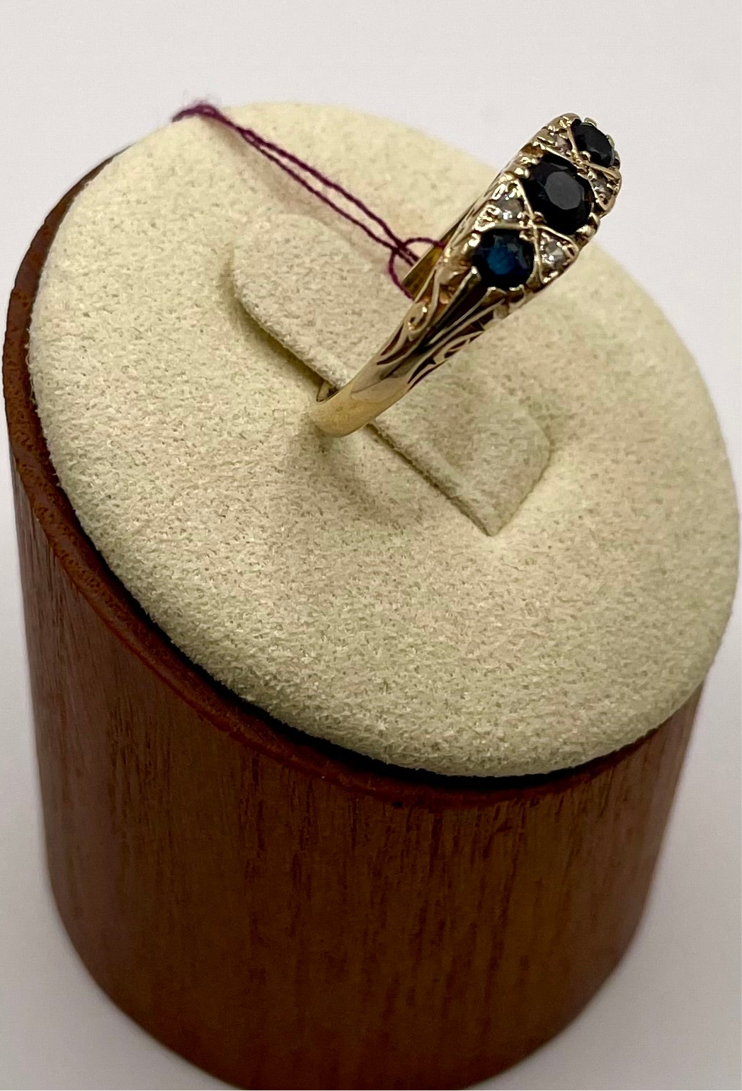 Victorian Sapphire & Diamond Gold Ring