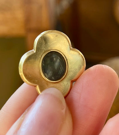 Victorian Blue Enamel 18k Gold Locket