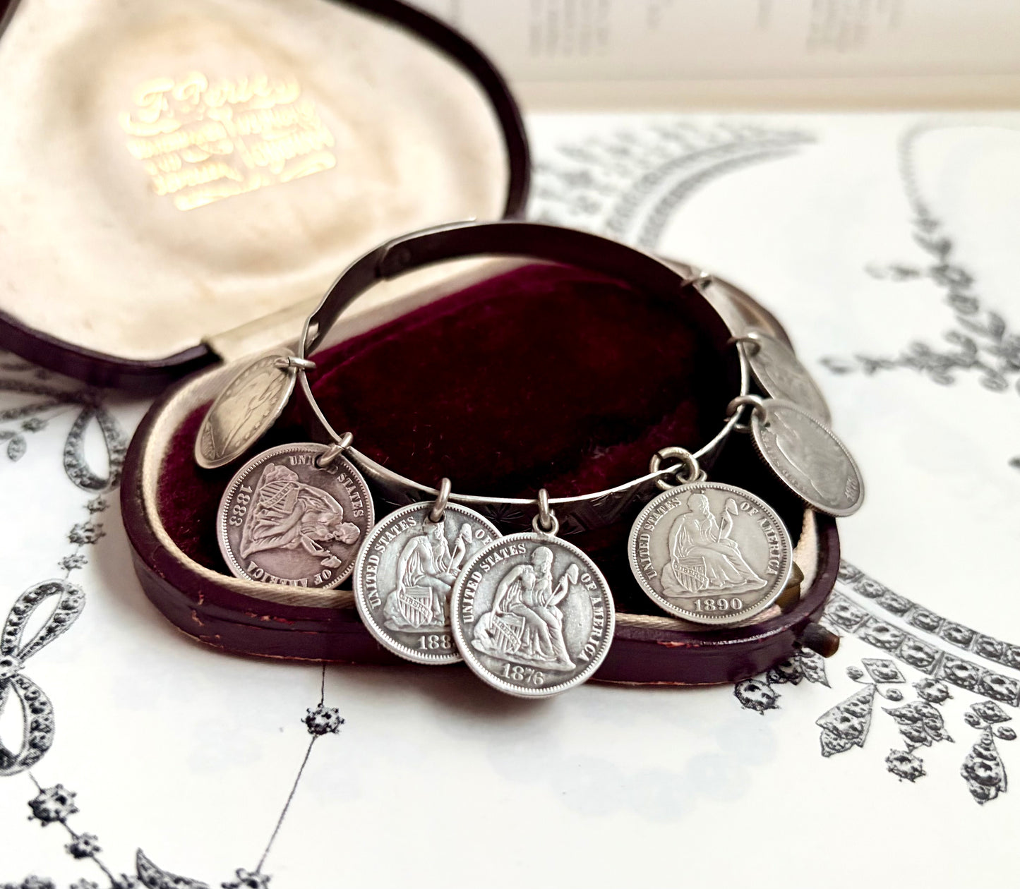 Victorian Love Token Bangle