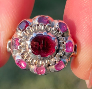 Georgian Garnet Cluster