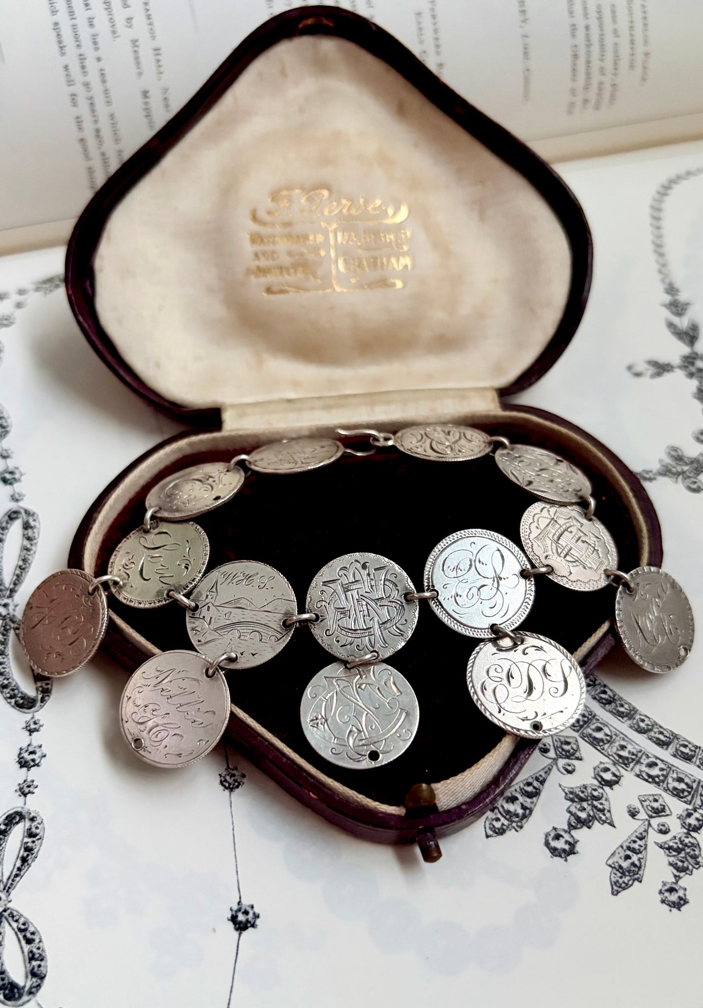 Victorian Love Token Link Bracelet