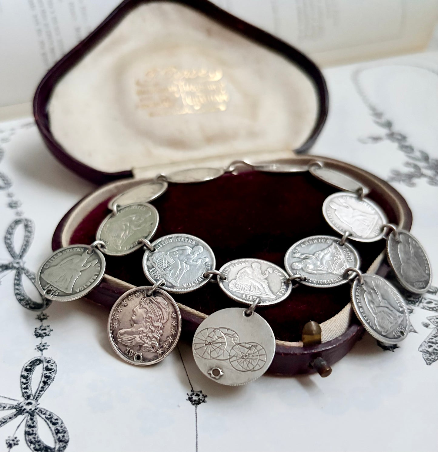 Victorian Love Token Link Bracelet