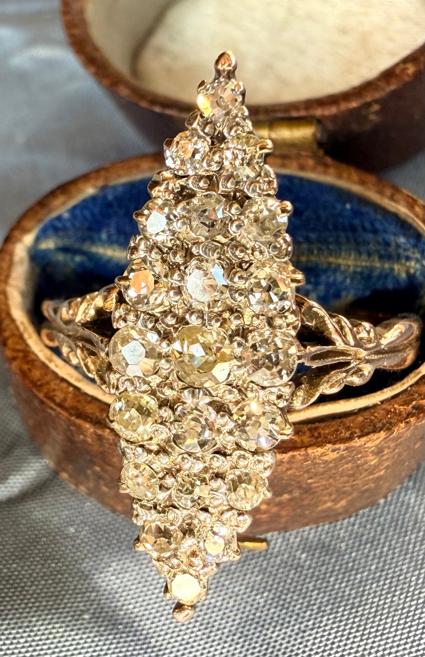 The Edna Pontellier ~ Victorian Diamond Navette Ring
