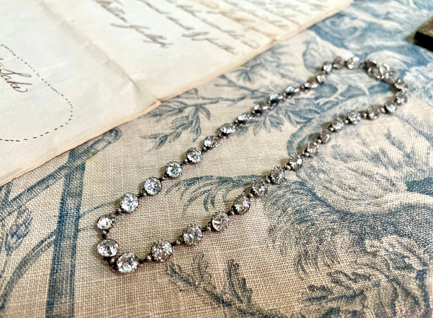 Victorian Diamond Paste Necklace