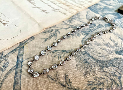 Victorian Diamond Paste Necklace