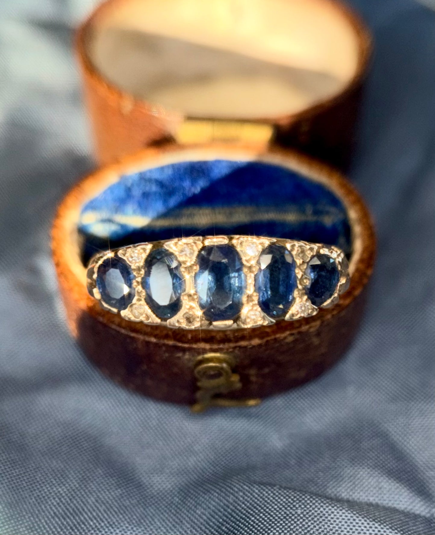 The Marina ~ Sapphire Half Hoop Ring