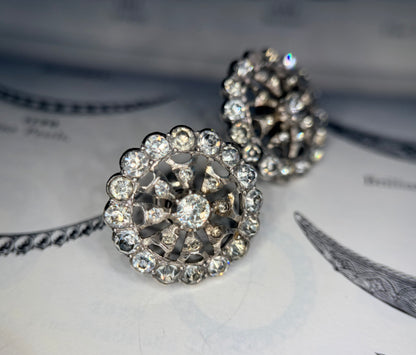 The Winnie Fosters ~ Circular Georgian Paste Stud Earrings