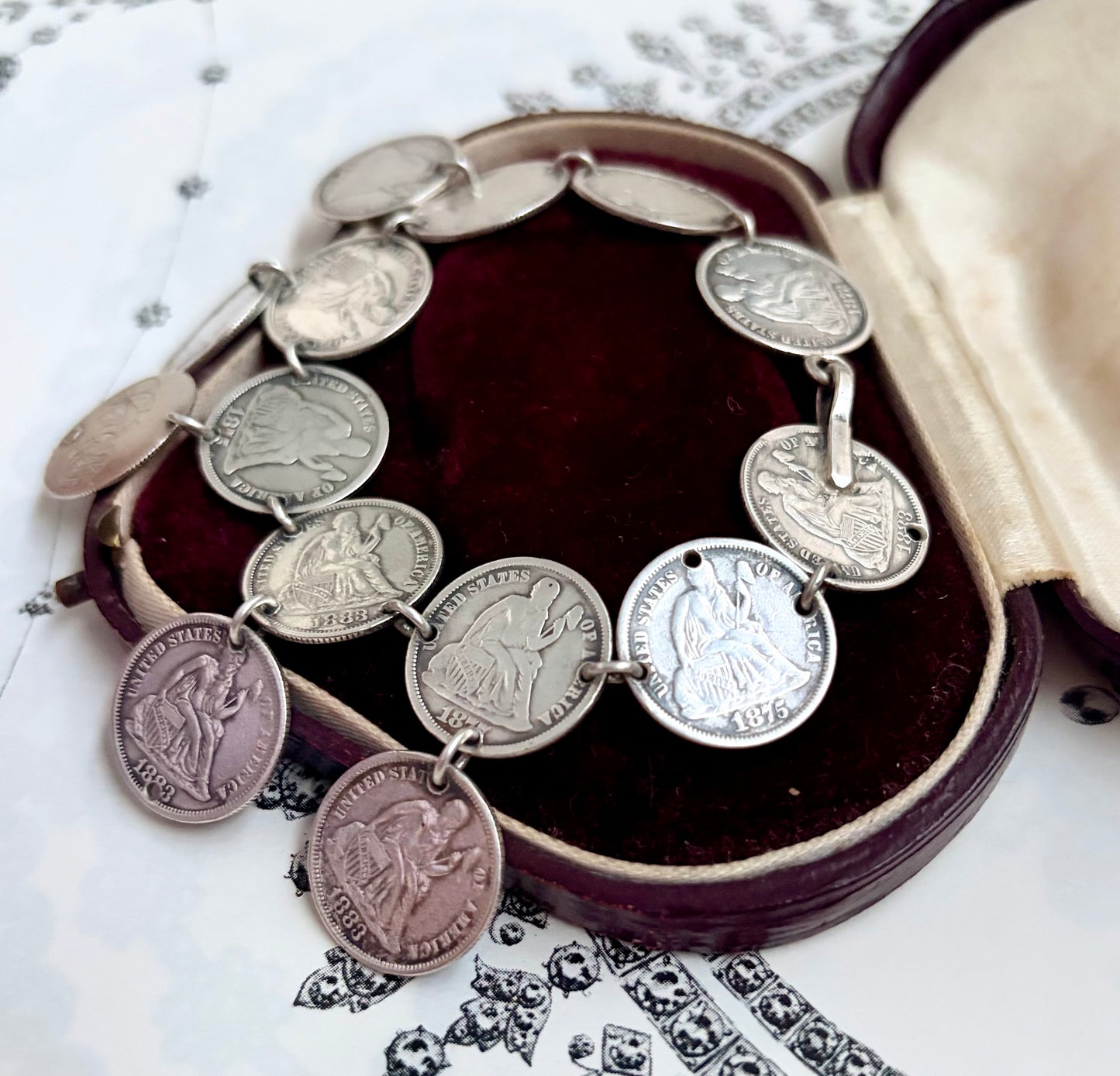 Victorian Love Token Link Bracelet