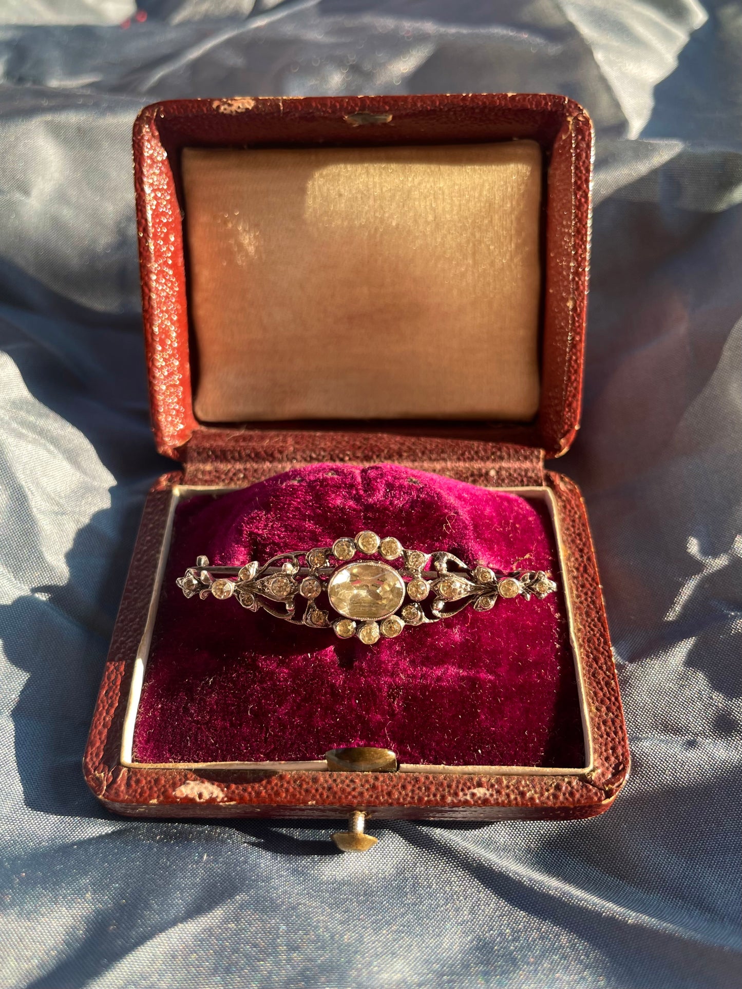 Art Nouveau Paste Brooch