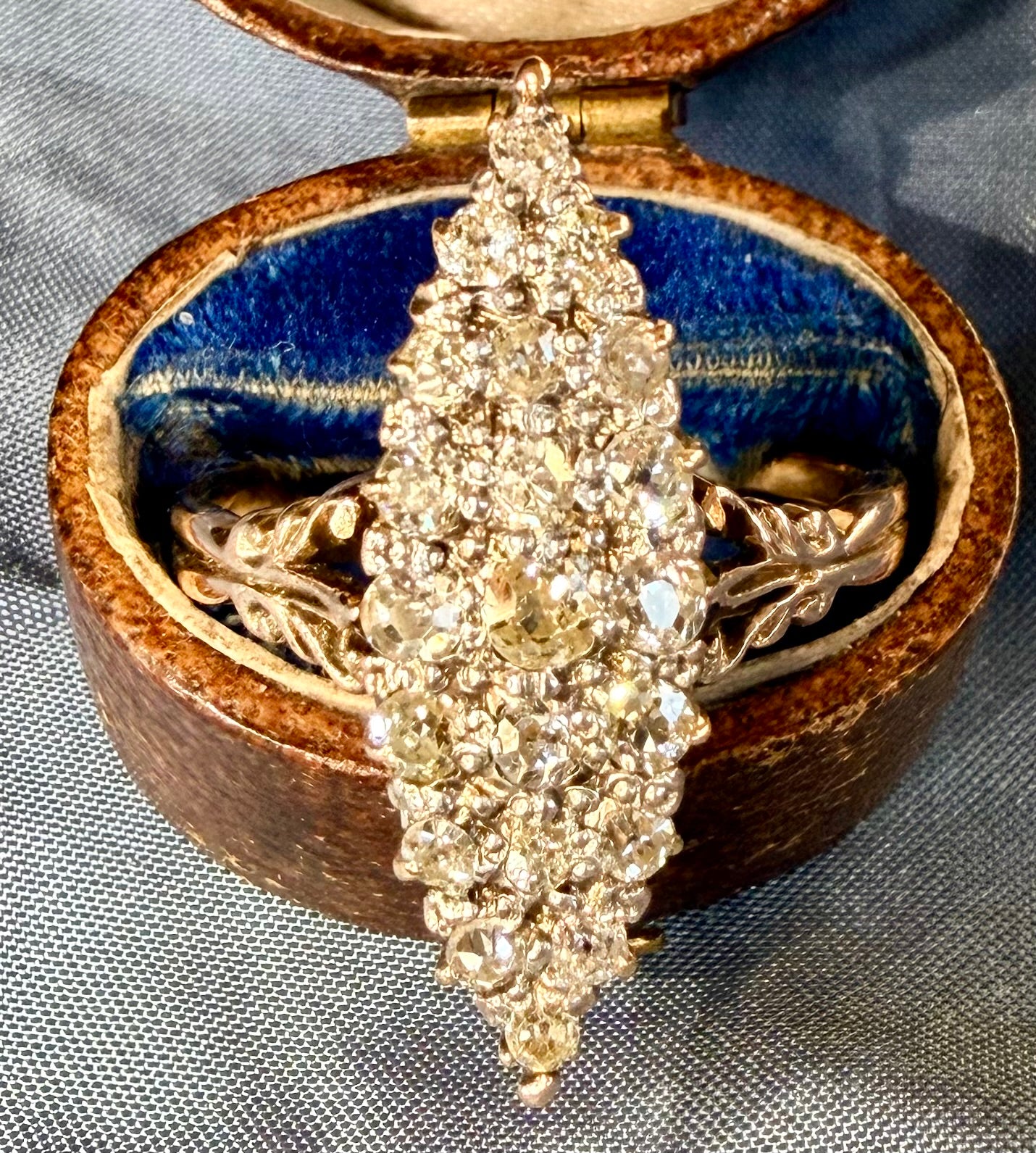 The Edna Pontellier ~ Victorian Diamond Navette Ring