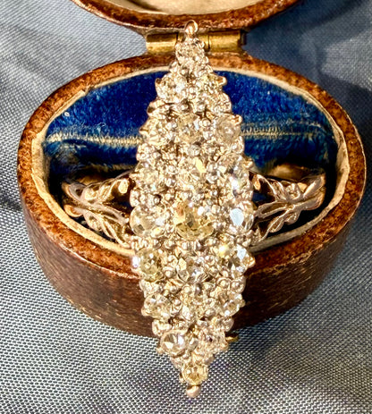 The Edna Pontellier ~ Victorian Diamond Navette Ring