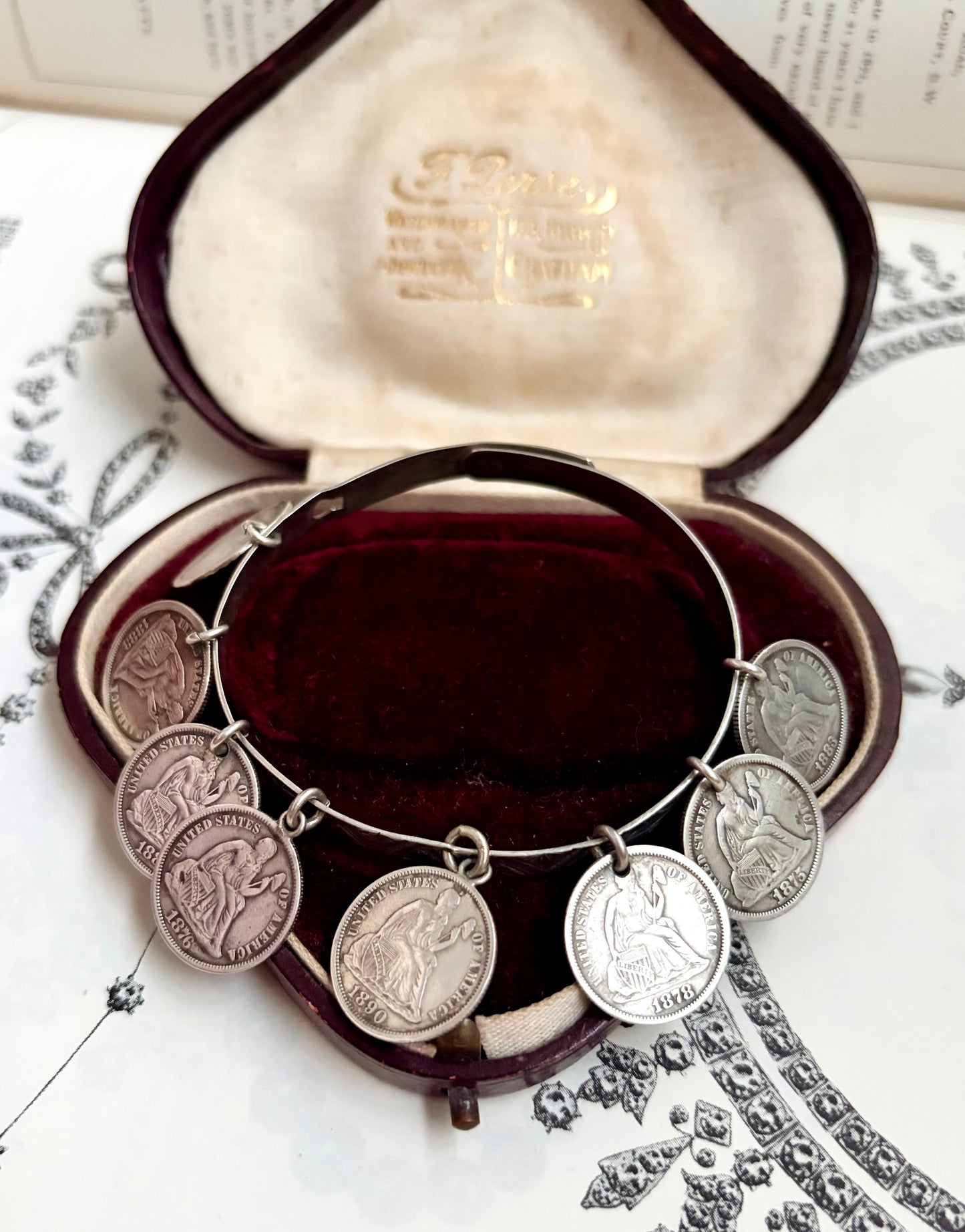 Victorian Love Token Bangle