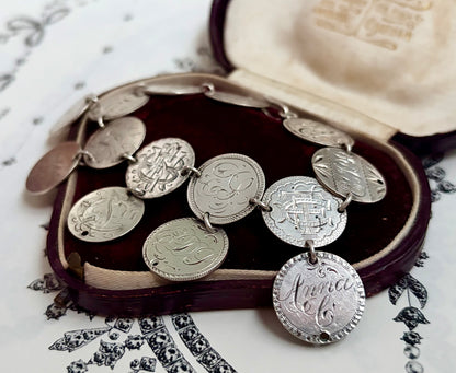 Victorian Love Token Link Bracelet