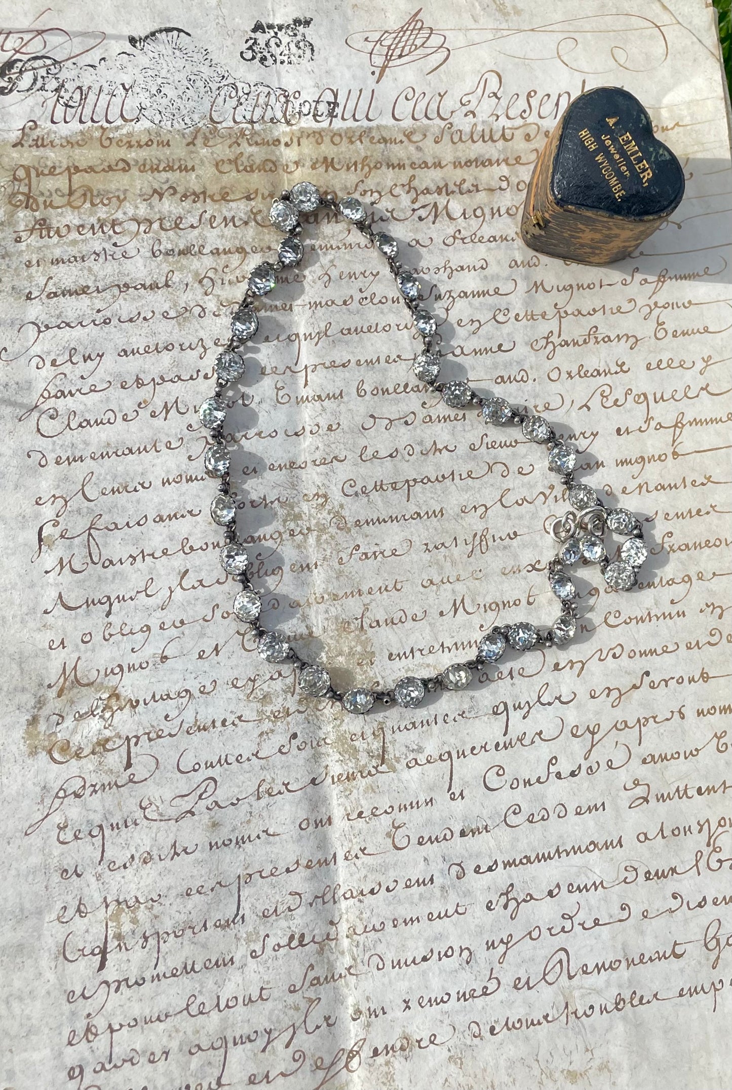 Victorian Diamond Paste Necklace